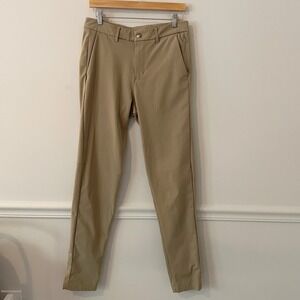 Lululemon Mens 30 Commission Pants Slim Warpstreme‎ 32.5" Inseam Athleisure Golf